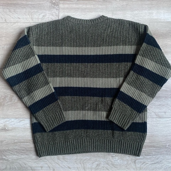 Majoral Nukutavake knit sweater boys jumper green striped Spanish fashion - Picture 6 of 9